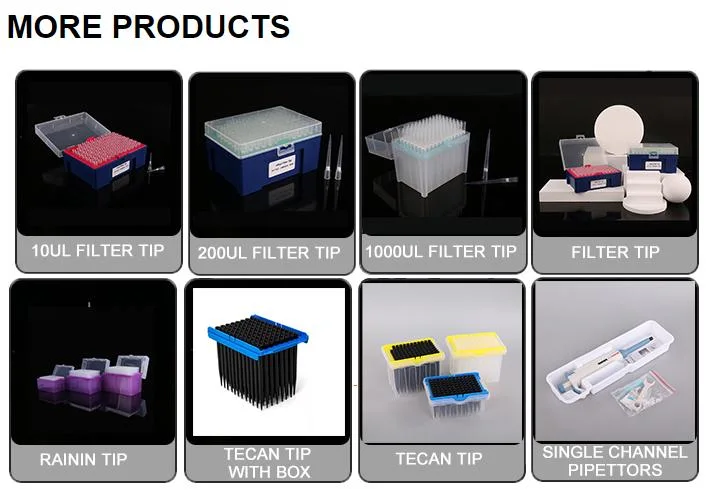 Automation Pipette Tips 50UL 200UL 1000UL Conductive Transparent Tips for Tecan