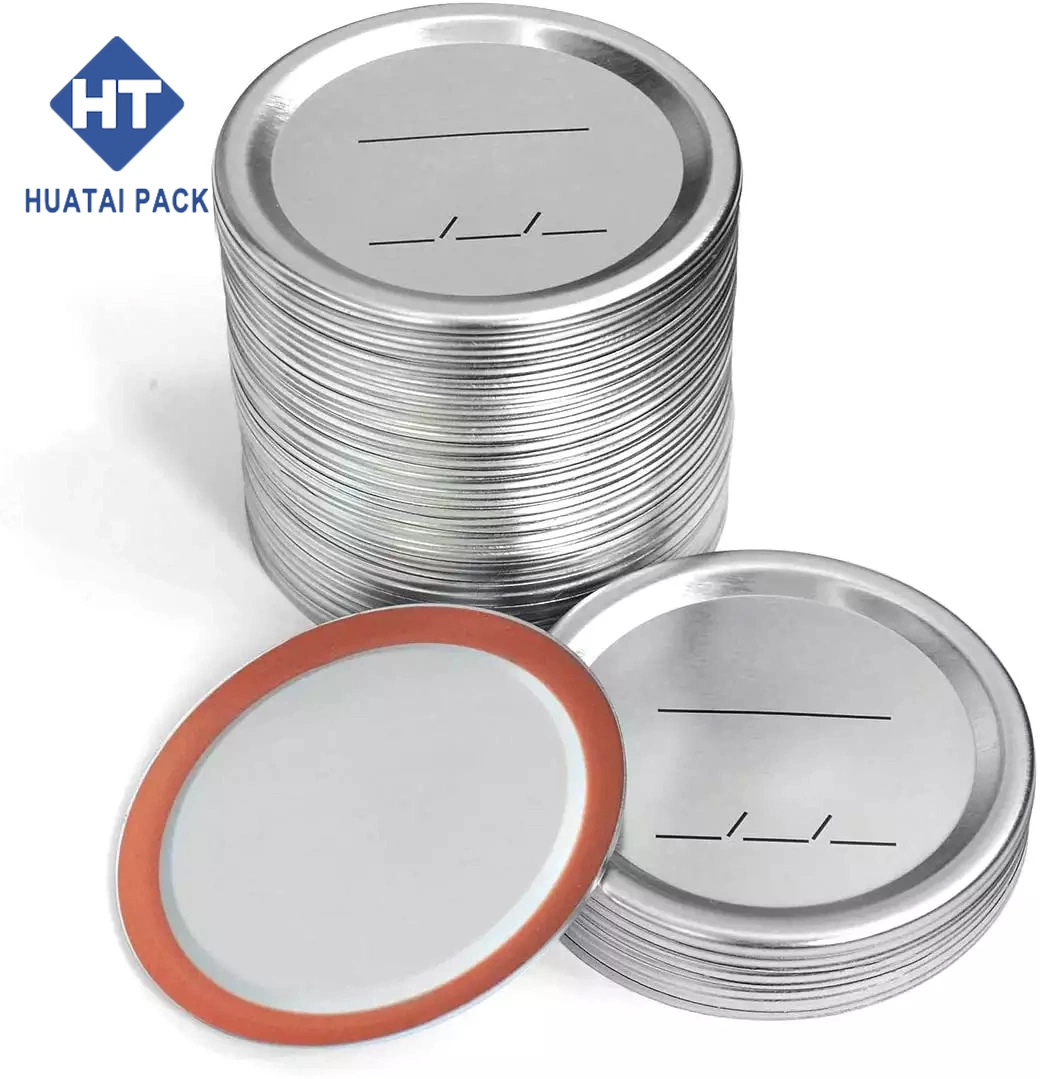 70 mm 86mm Stainless Steel Sprouting Mason Jar Canning Lids, with 2 Pieces Flat Rings and Plates