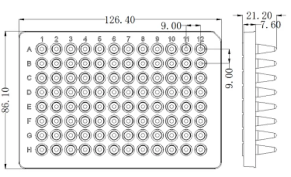 Lab Use 384well PCR Plate Centrifuge Tube