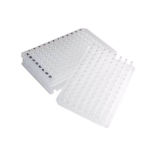 Laboratório médico V inferior 2.2ml placa de PCR de poço profundo de 96 poços PCR